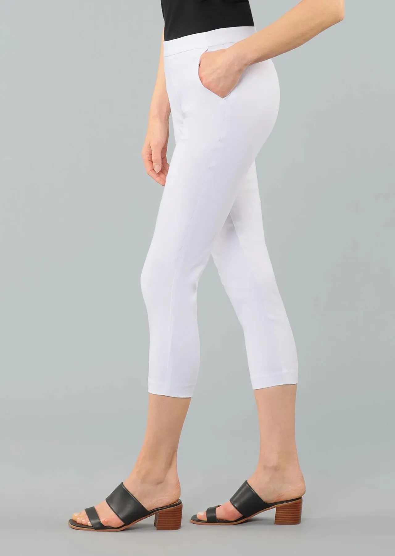 Thinny Crop Pants W/Pockets Magical Lycra