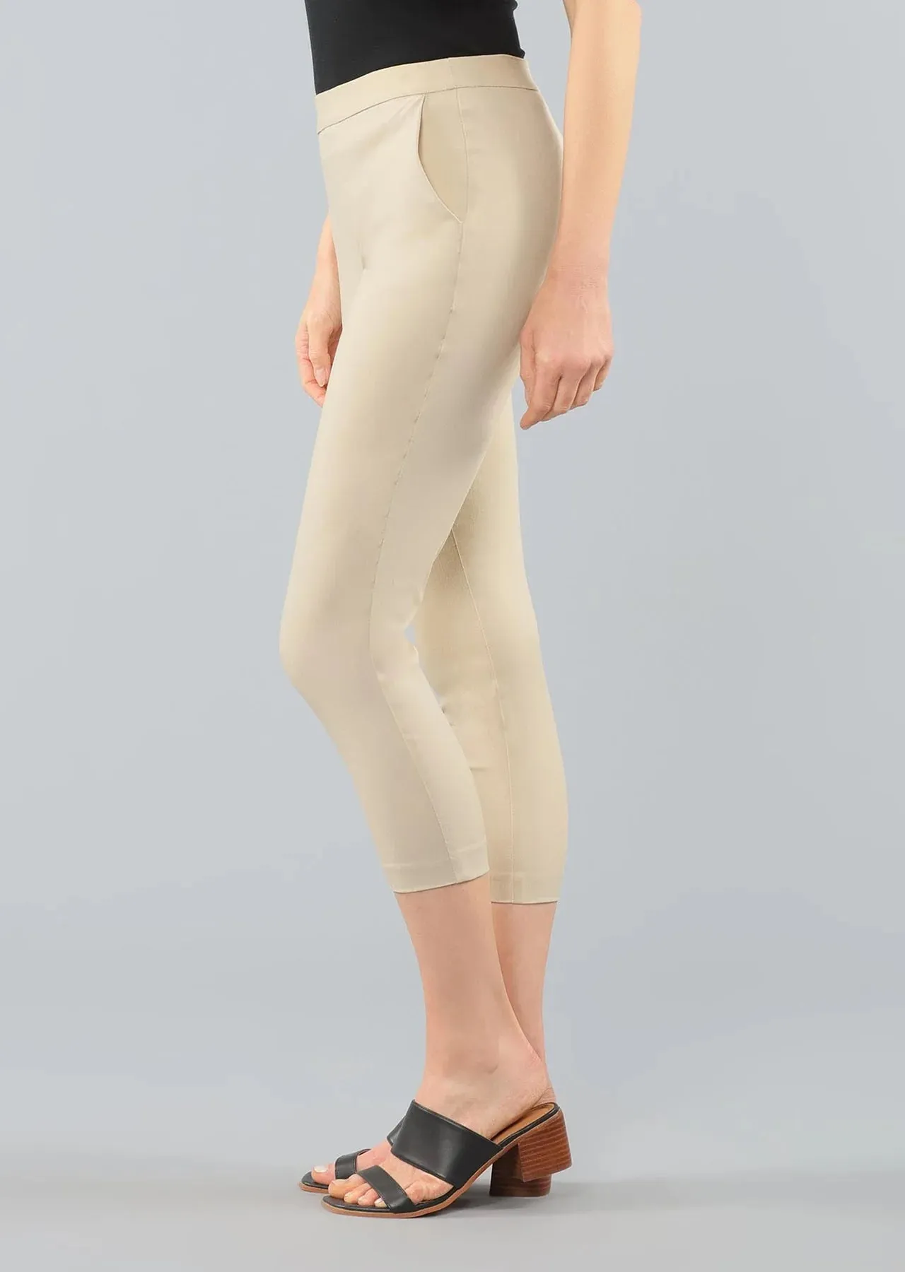 Thinny Crop Pants W/Pockets Magical Lycra