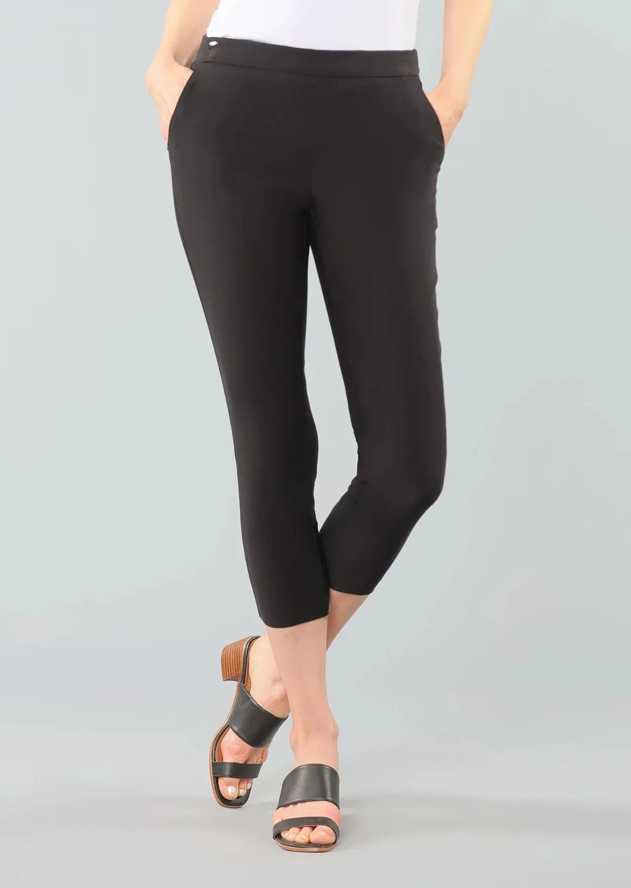 Thinny Crop Pants W/Pockets Magical Lycra