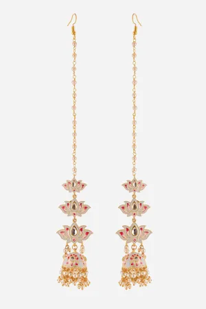 Three Layered Lotus Motif Jhumkis