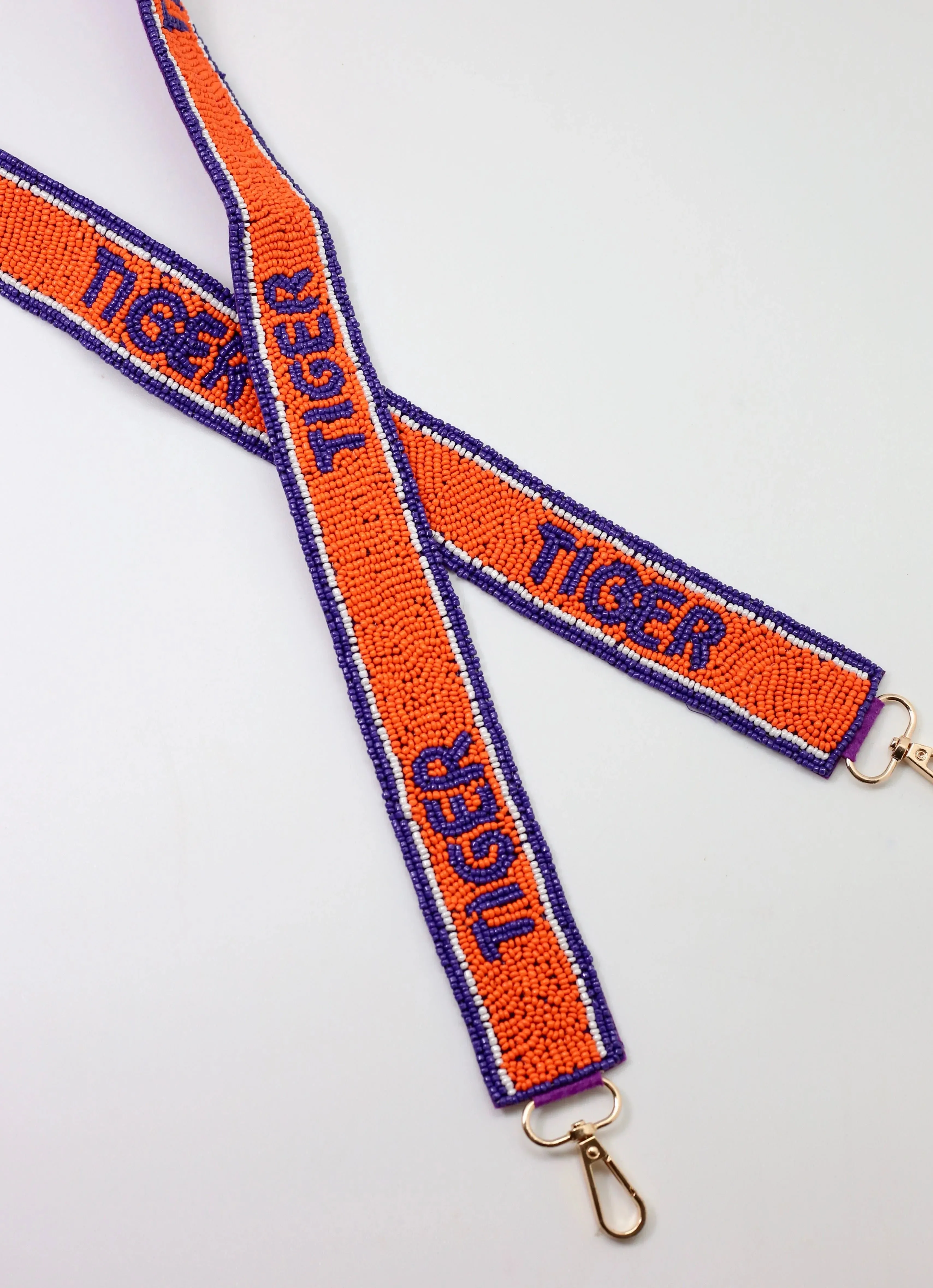 Tiger Beaded Crossbody Strap