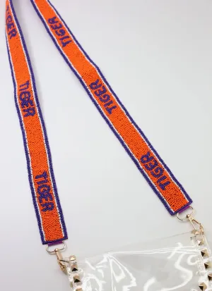 Tiger Beaded Crossbody Strap