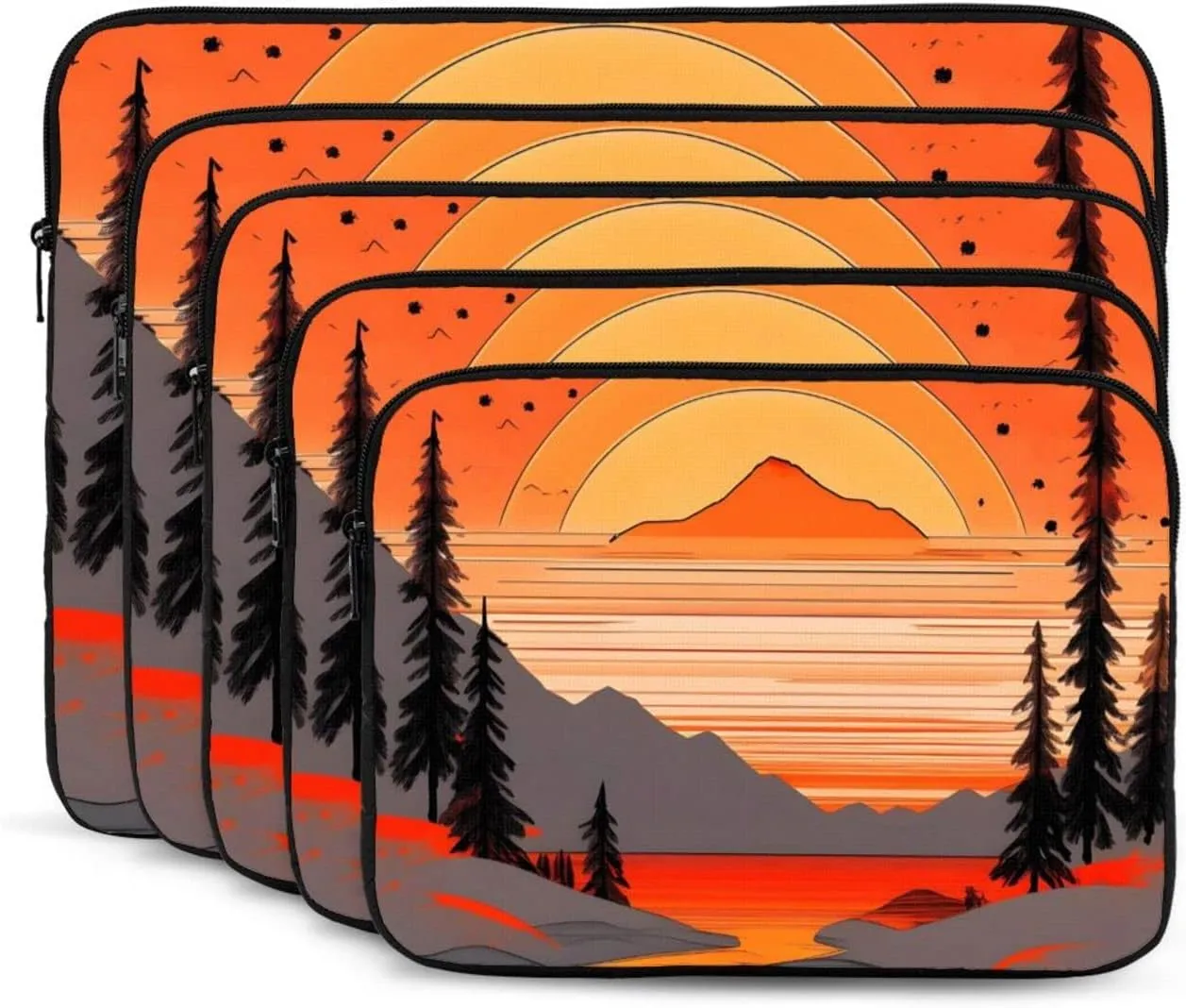 Tree Hills And Rivers Shockproof And Waterproof Computer Bag, Suitable For Business Trips Office