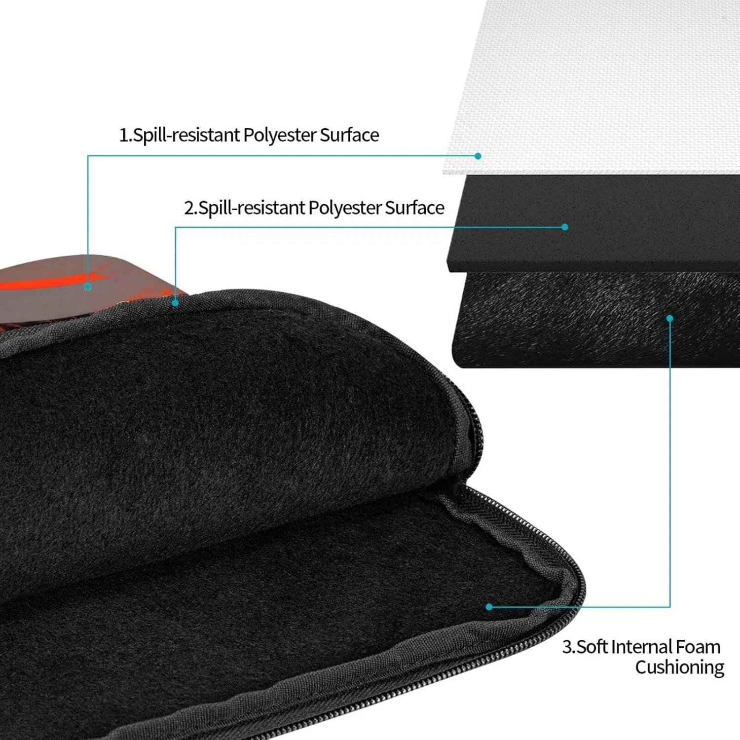 Tree Hills And Rivers Shockproof And Waterproof Computer Bag, Suitable For Business Trips Office