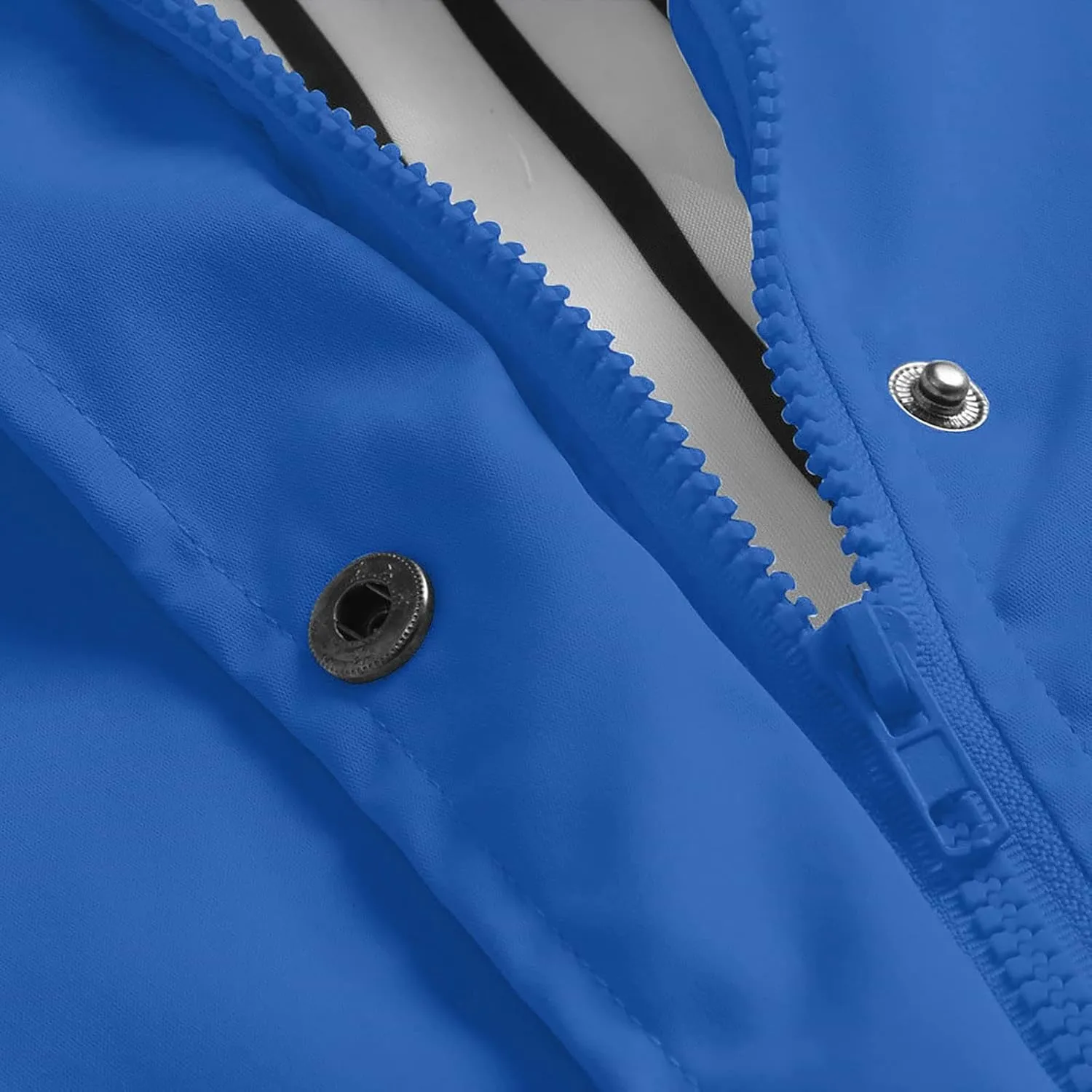 Trench Coat Women Fashion Waterproof Hooded Zipper Raincoats Outdoor Hiking Lightweight Solid Rain Jackets