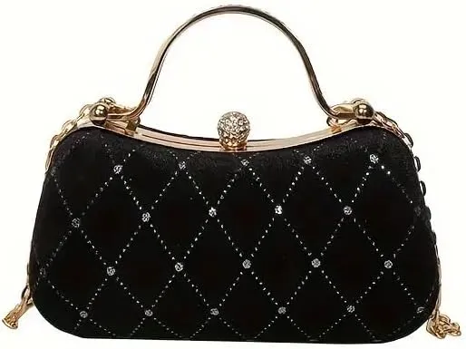 Trendy Evening Purse Velvet CLutch Purse Solid Evening Bag Clutch Purse For Women