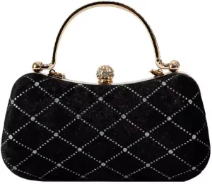 Trendy Evening Purse Velvet CLutch Purse Solid Evening Bag Clutch Purse For Women