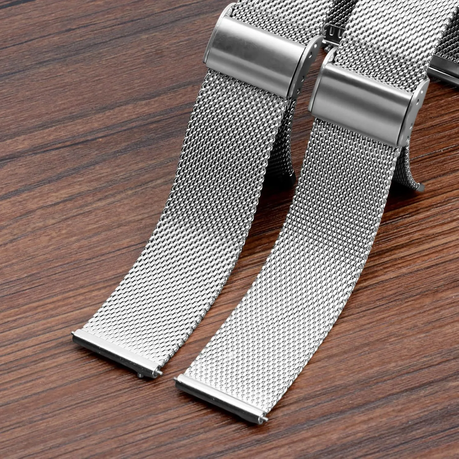 TStrap Mesh Watch Band Metal - Black Quick Release Watch Bands for Men Women - Stainless Steel Smart Watches Strap Bracelet Replacement - 10mm 12mm 14mm 16mm 18mm 20mm 22mm