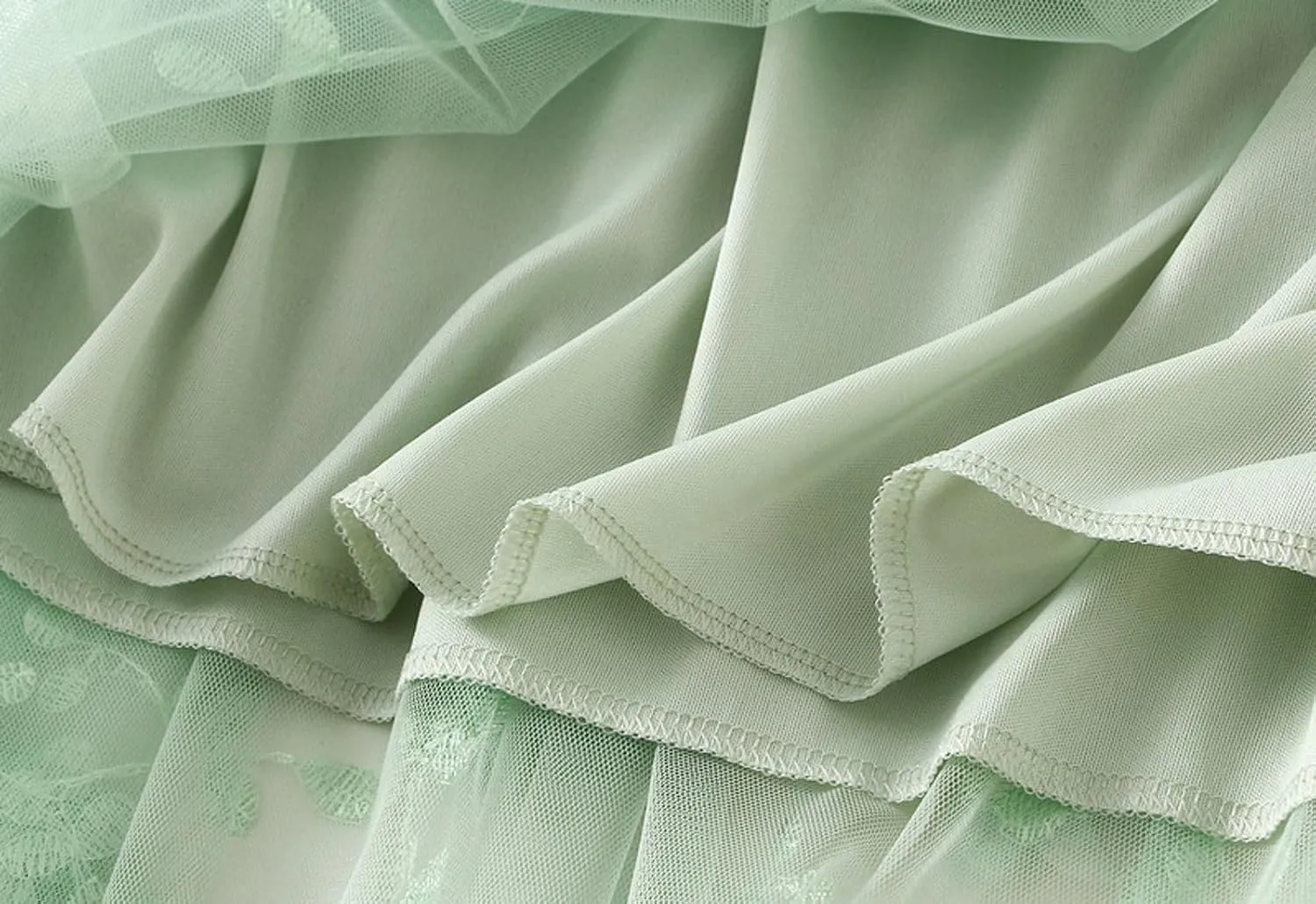 Tulle Skirts for Women 3D Floral Midi High Waist Skirt Cute Pleated A Line Layered Fairy Skirts 2025 Party Skirt
