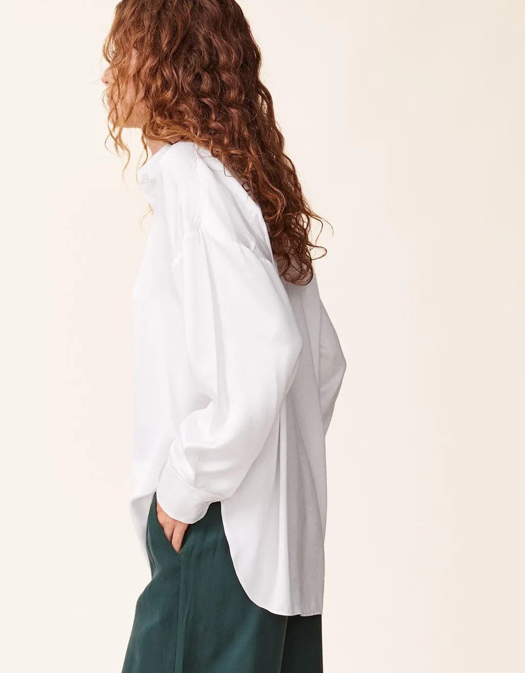 unsubscribed silk pullover top