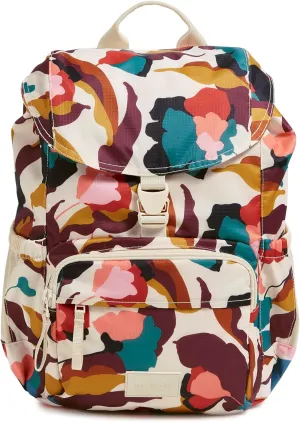 Vera Bradley Ripstop Campus Daytripper Backpack, Immersed Blooms Jewel