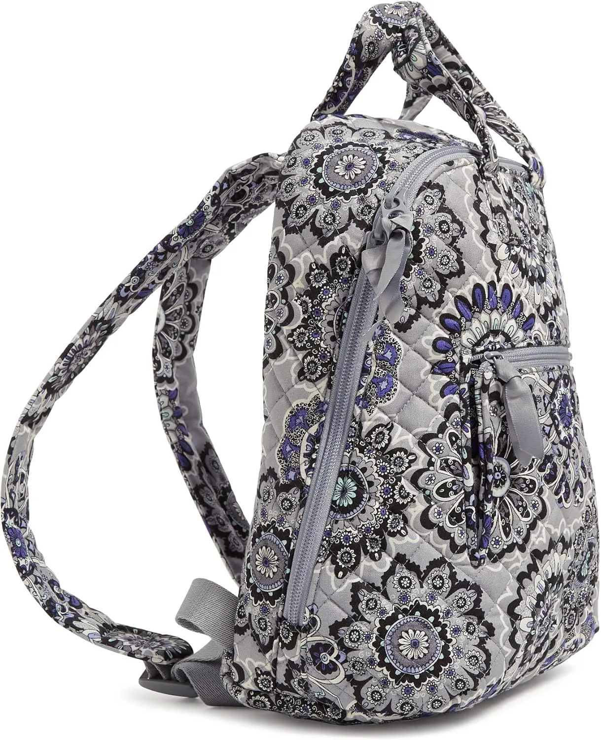 Vera Bradley Women's Cotton MiniTotepack Backpack, Tranquil Medallion - Recycled Cotton, One Size