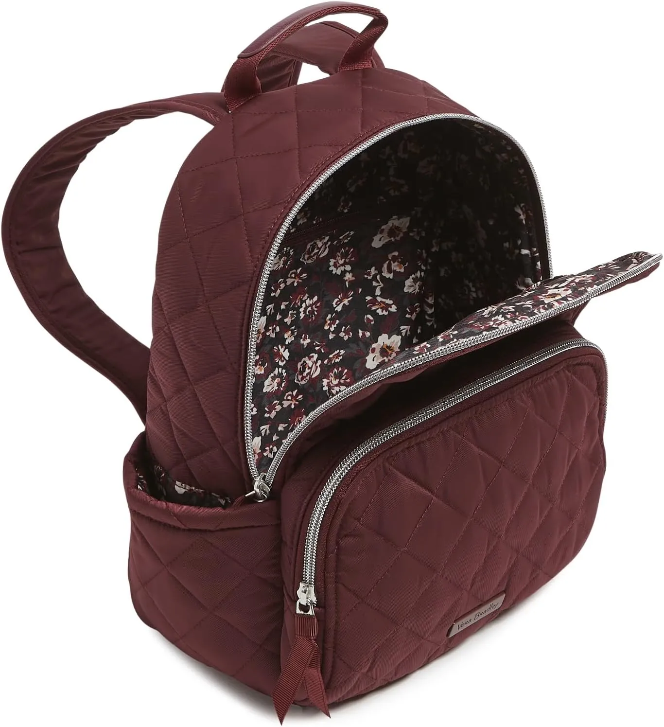 Vera Bradley Women's, Performance Twill Small Backpack, Raisin, One Size