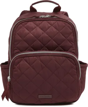 Vera Bradley Women's, Performance Twill Small Backpack, Raisin, One Size