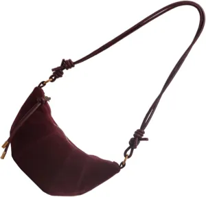 Vintage Velvets Satchel Bag with Adjustable Strap Fashion PU Leather Crossbody Shoulder Bag Purse for Women