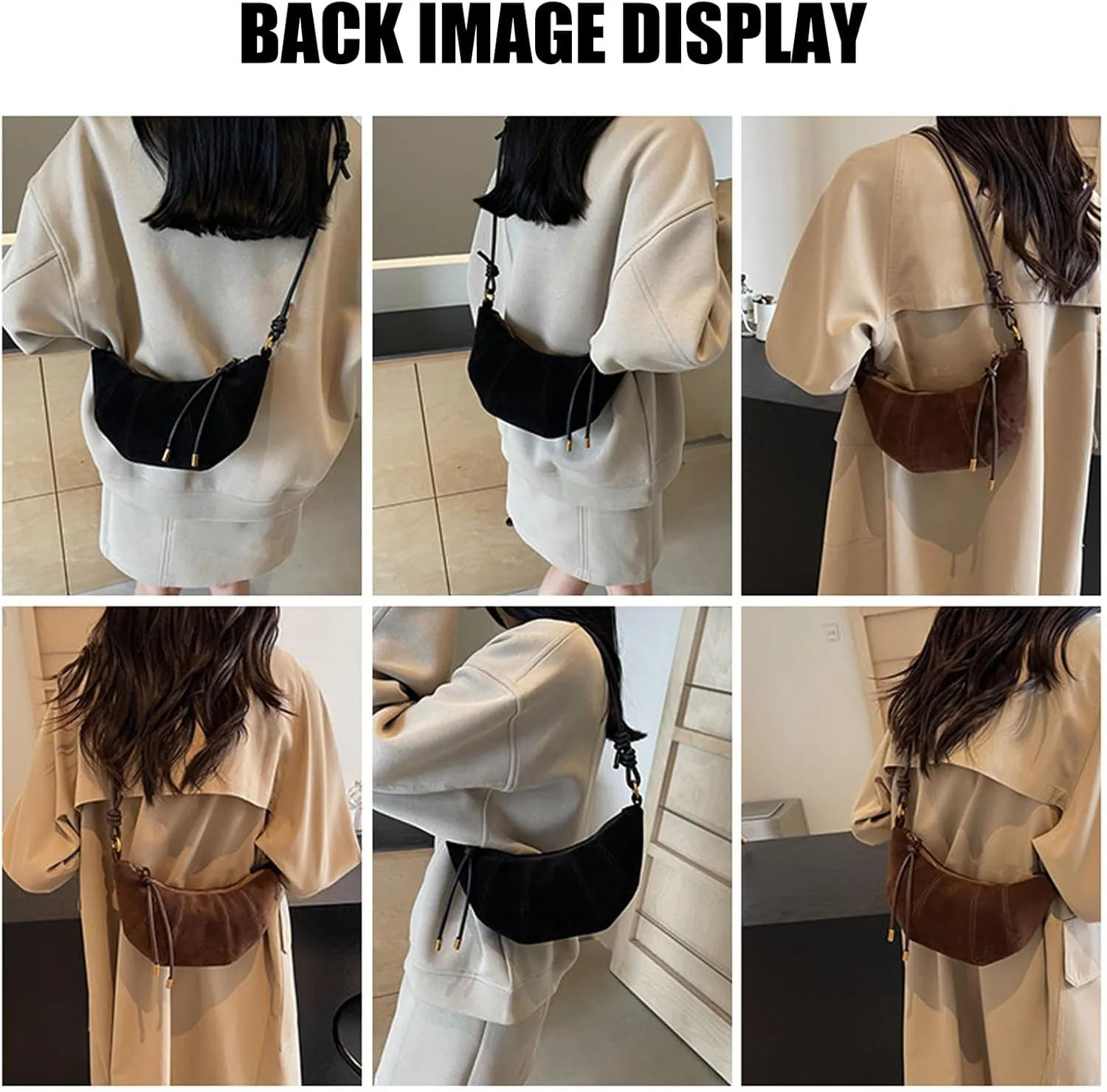 Vintage Velvets Satchel Bag with Adjustable Strap Fashion PU Leather Crossbody Shoulder Bag Purse for Women