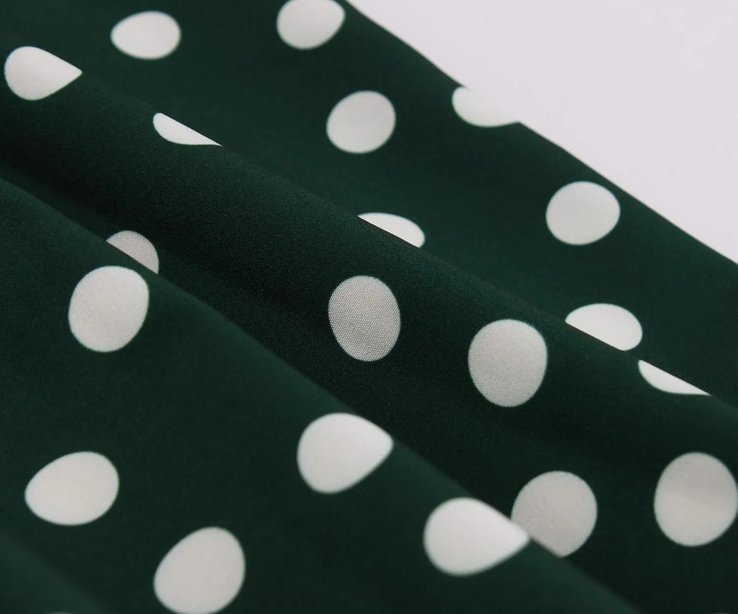 Wellwits Women's Sleeveless Summer Midi Polka Dots Vintage Dress