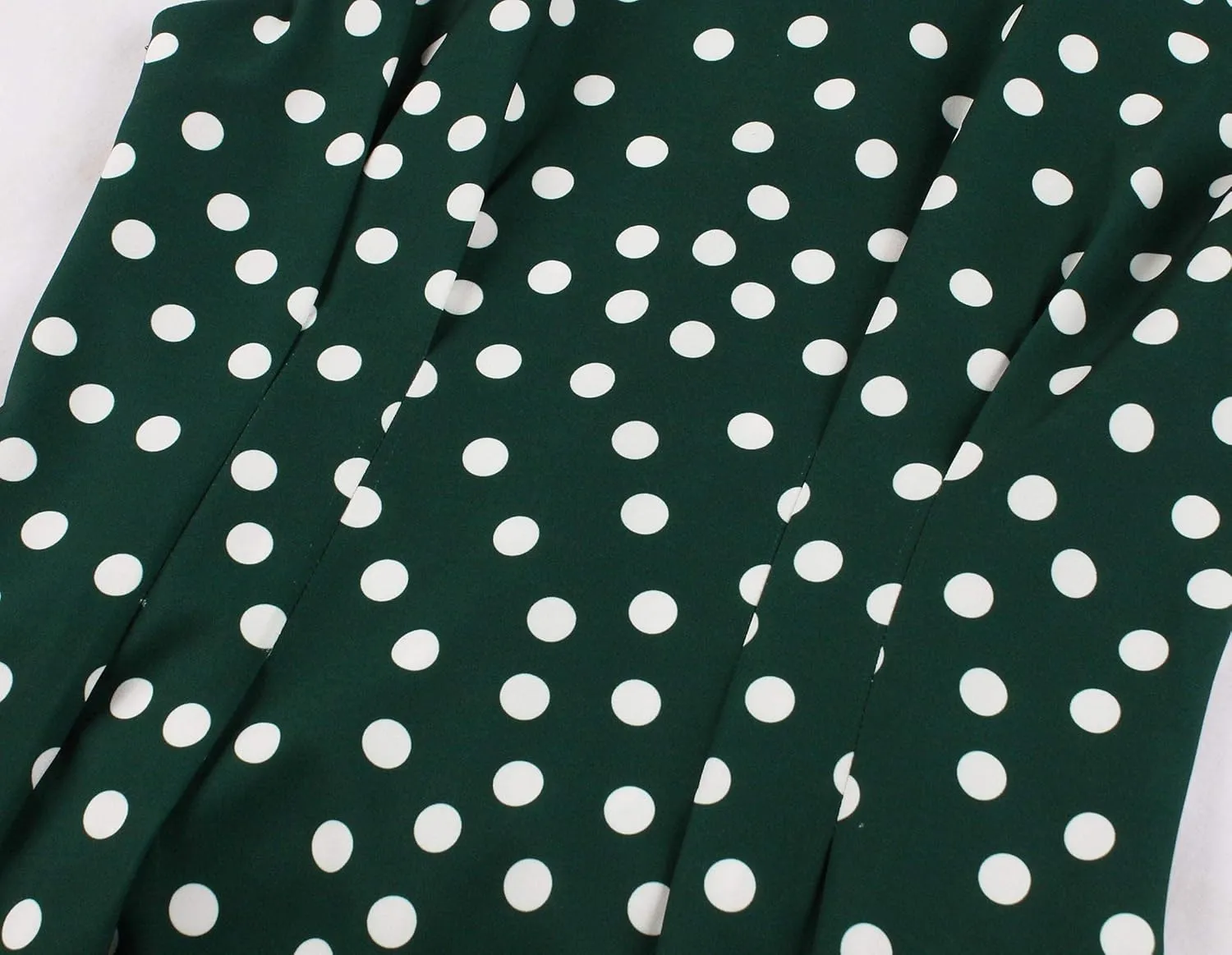 Wellwits Women's Sleeveless Summer Midi Polka Dots Vintage Dress