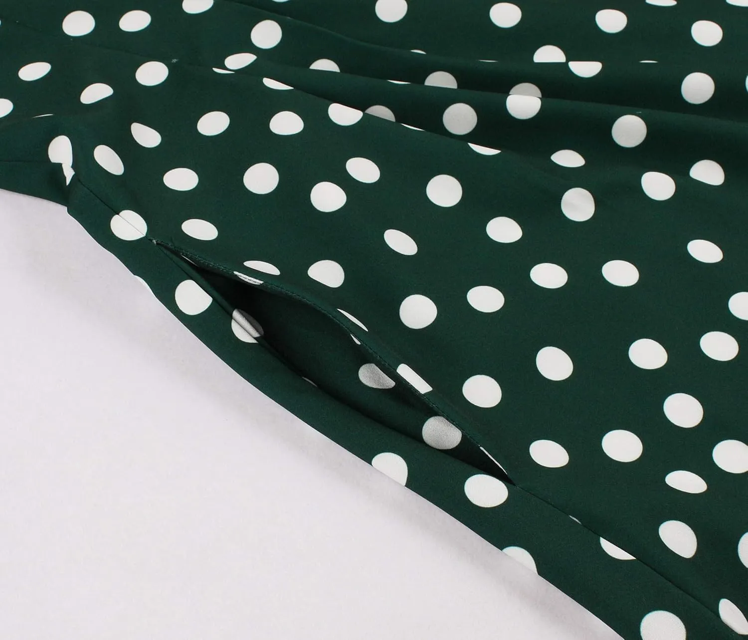 Wellwits Women's Sleeveless Summer Midi Polka Dots Vintage Dress