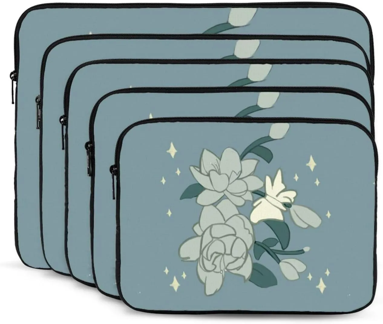 White Bauhinia Shockproof And Waterproof Computer Bag, Suitable For Business Trips Office
