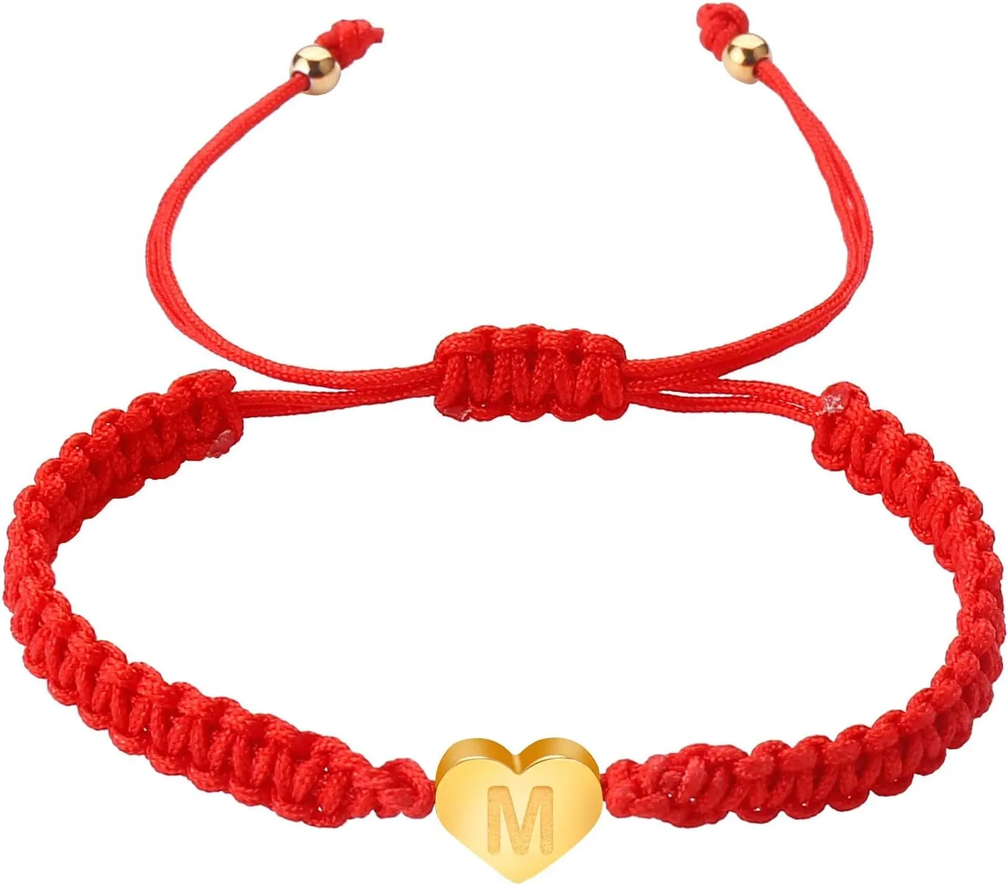 Women Christmas Earrings Plated Letter Woven Bracelet Dainty Heart Charm Red Bracelet Woven Red Crystal Jewelry