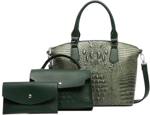 Women Handbags and Purses Set Tote Bags Satchel Bag Shoulder Bag Ladies Work Bag Small Crossbody Bag Wallet 3 PSC