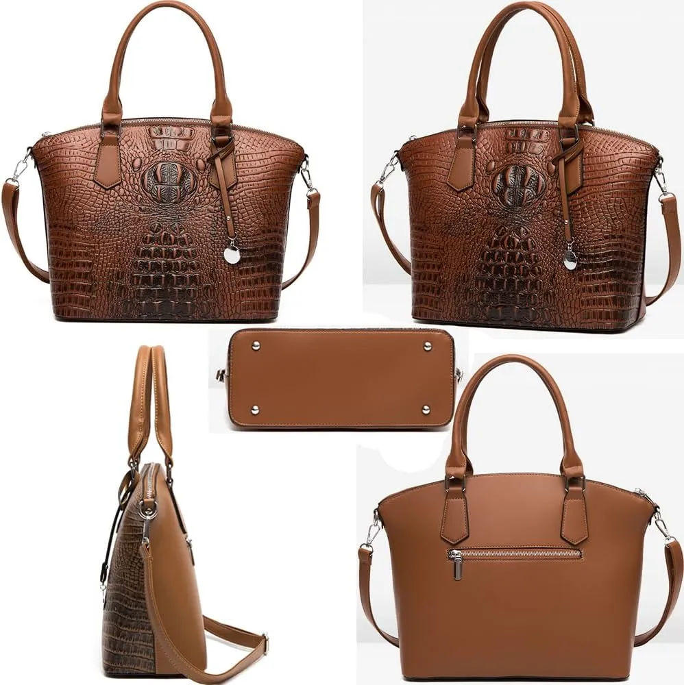 Women Handbags and Purses Set Tote Bags Satchel Bag Shoulder Bag Ladies Work Bag Small Crossbody Bag Wallet 3 PSC