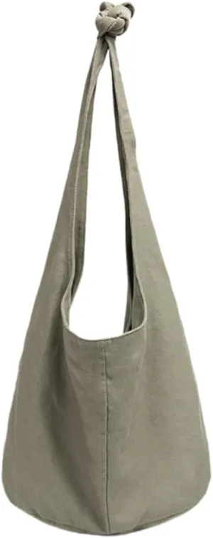 Women Hobo Handbags Canvas Crossbody Tote Bag With Zipper Large Shoulder Bag Hobo Handbag with Adjustable Strap