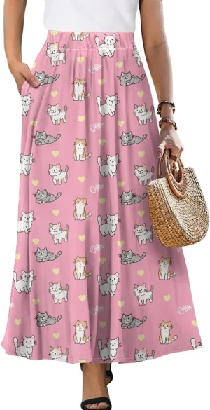Women Long Skirts for Ladies Aline Skirts