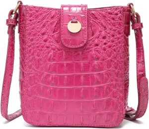 Women Purses Crocodile Pattern PU Leather Shoulder Strap Bag Mobile Phone Big Card Holders Wallet Handbag Pockets