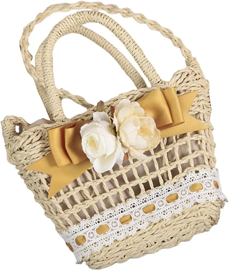 Women Straw Hobo Bag Small Shoulder Bag Summer Beach Rattan Handbag Small Tote Clutch Bag for Vacation