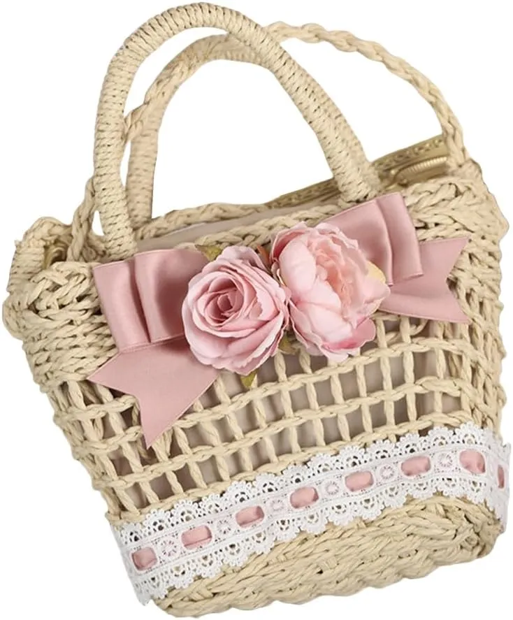 Women Straw Hobo Bag Small Shoulder Bag Summer Beach Rattan Handbag Small Tote Clutch Bag for Vacation