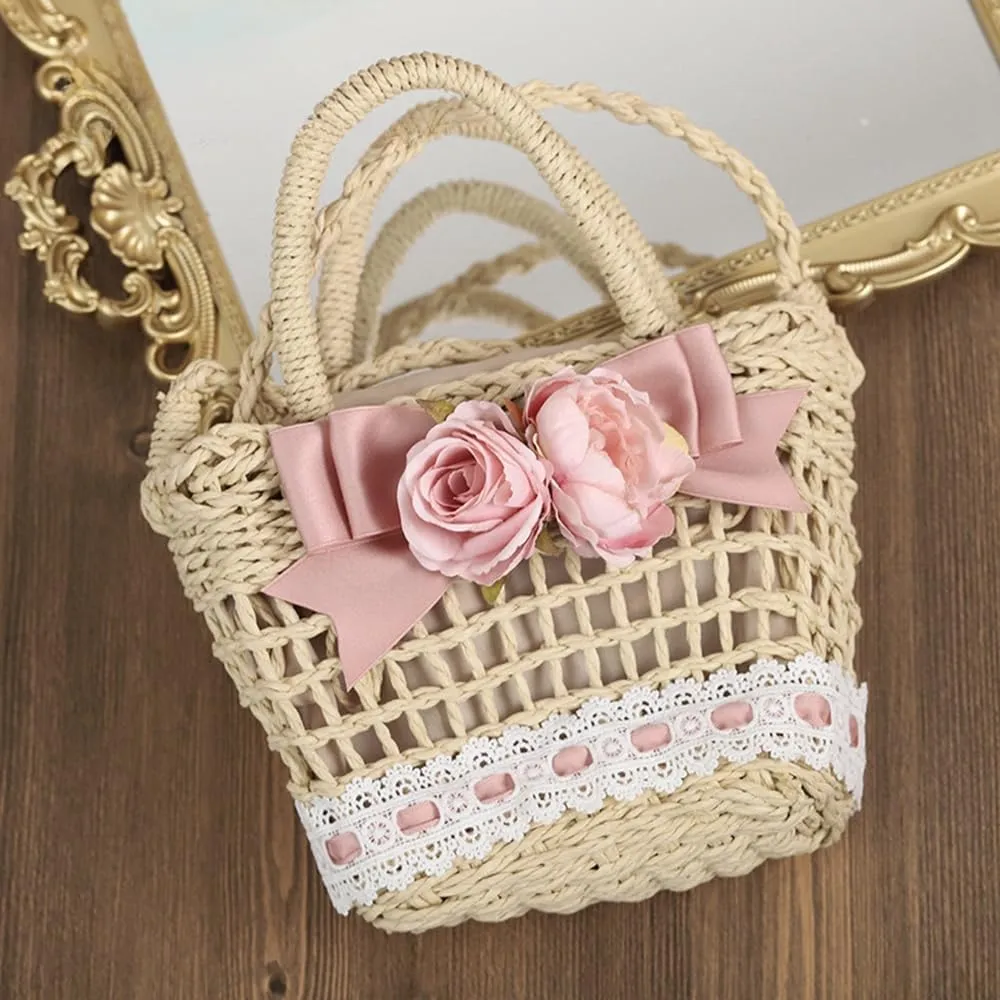 Women Straw Hobo Bag Small Shoulder Bag Summer Beach Rattan Handbag Small Tote Clutch Bag for Vacation