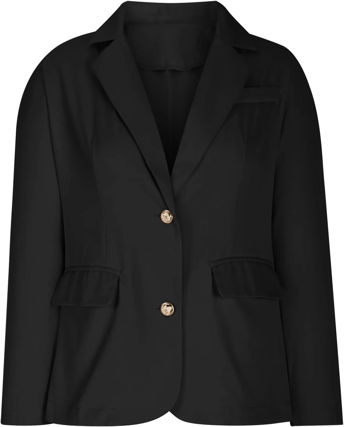 Womens Blazer Single Breasted Open Front Jacket Long Sleeve Lapel Collar Casual Blazers Work Office Suit Outerwear