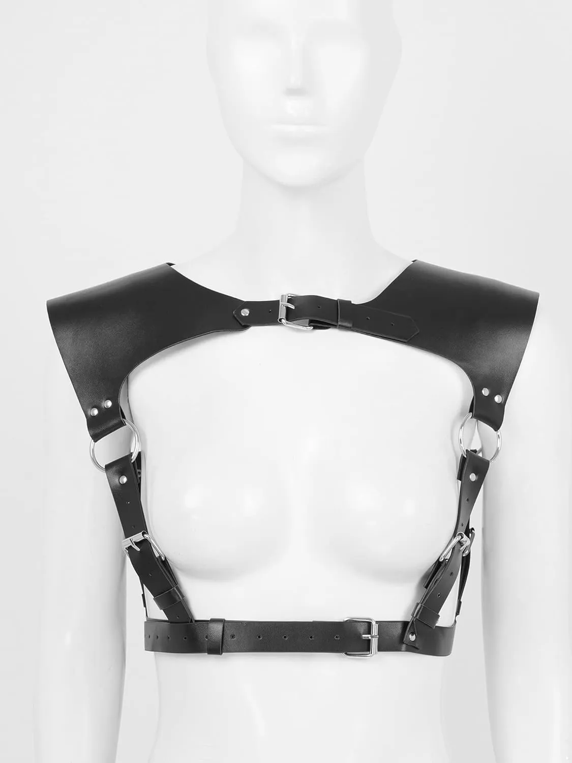 Women's Body Chest Harness Waist Belt Straps Suspenders Punk Harajuku Leather Straps Adjustable