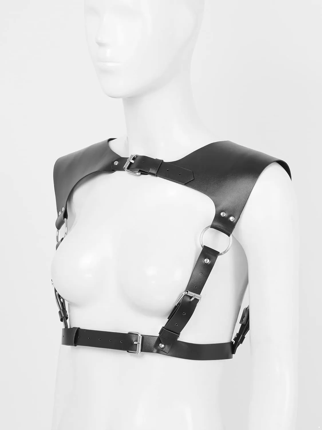 Women's Body Chest Harness Waist Belt Straps Suspenders Punk Harajuku Leather Straps Adjustable