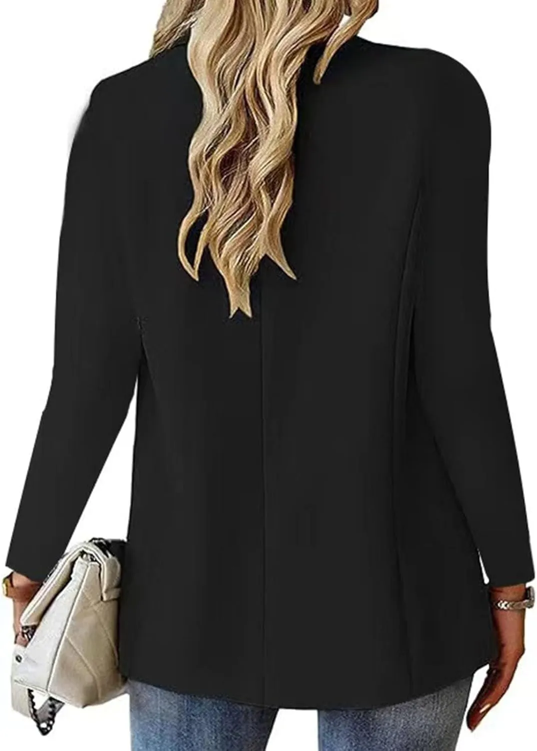 Womens Business Casual Blazer Summer Cardigan Lapel Button Down Solid Suit Jacket with Lined Office Work Clothes 2025