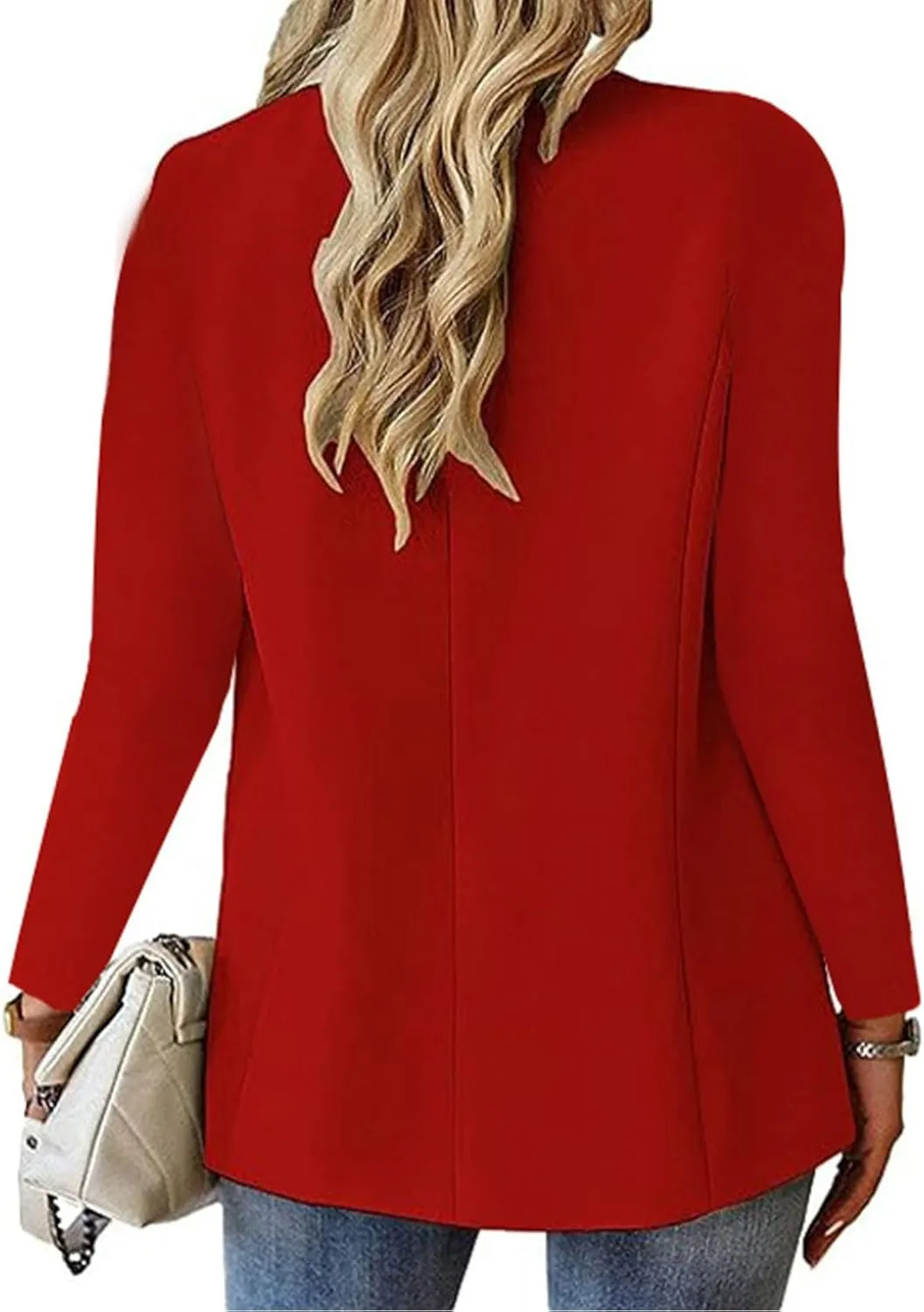 Womens Business Casual Blazer Summer Cardigan Lapel Button Down Solid Suit Jacket with Lined Office Work Clothes 2025