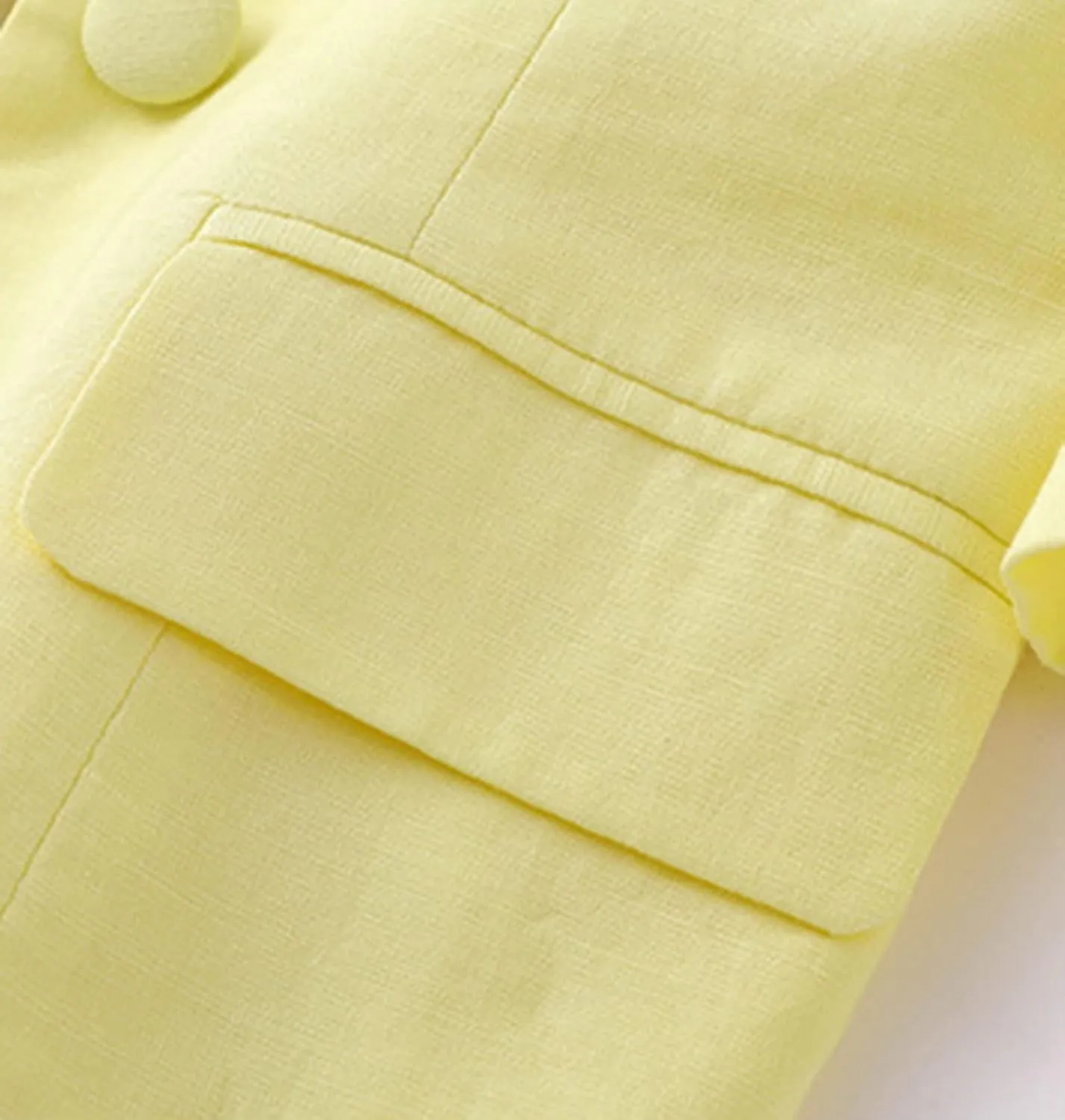Womens Casual Solid Cotton Linen 3/4 Sleeve Short OL Work Blazer Jacket Coat Pocket with Flip Cover