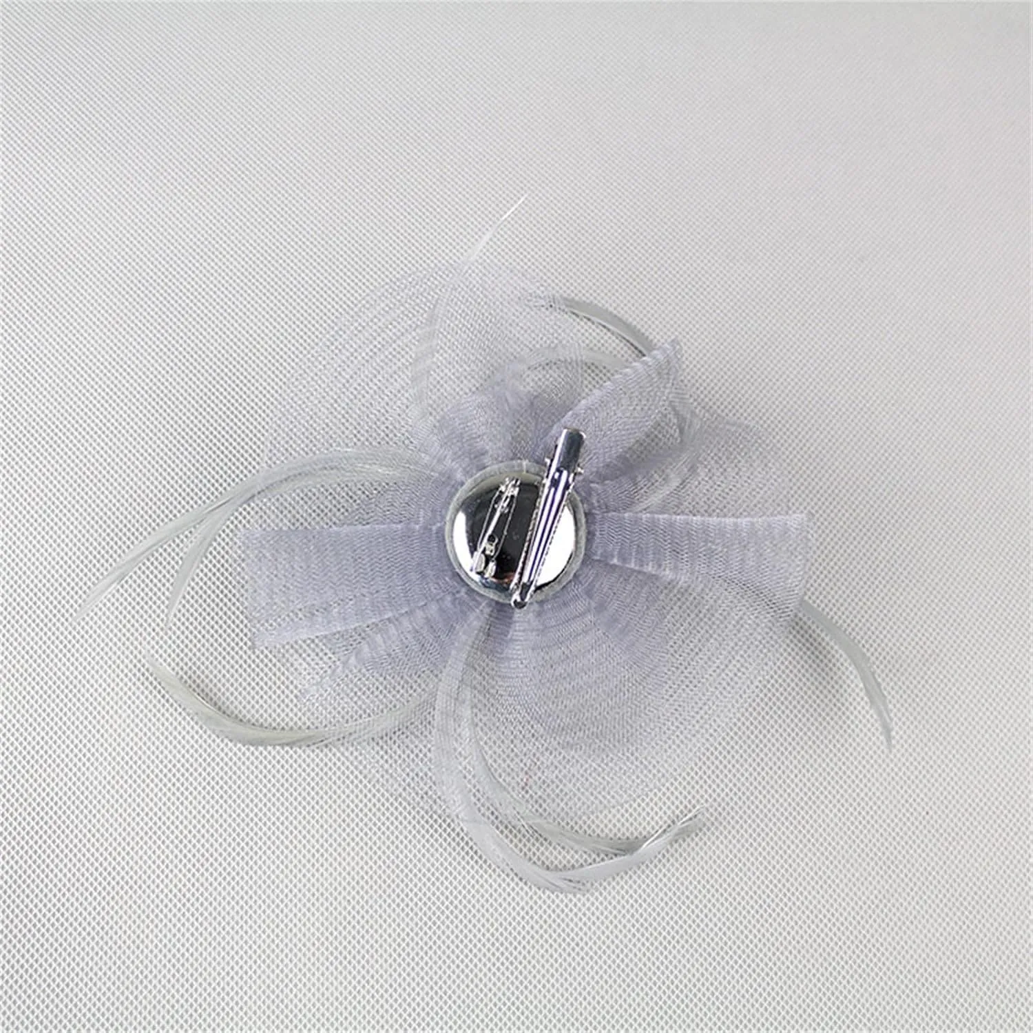 Women's Fascinators Tea Party Mesh Ribbons Feathers Headband Cocktail Wedding Hair Clip