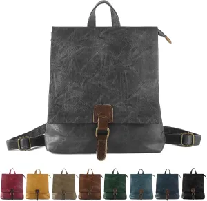 Women's Fashion Backpack Purse Multipurpose Design Convertible Satchel Handbags Shoulder Bag Travel bag (Grey)