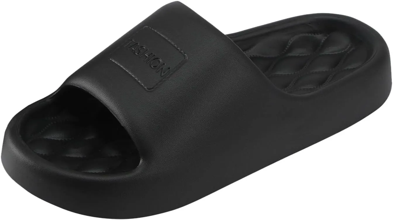 Women's Flat Slippers Indoor Home Beach Non Slip Sandal Vacation Sandals Comfortable Walking Sandals for Women