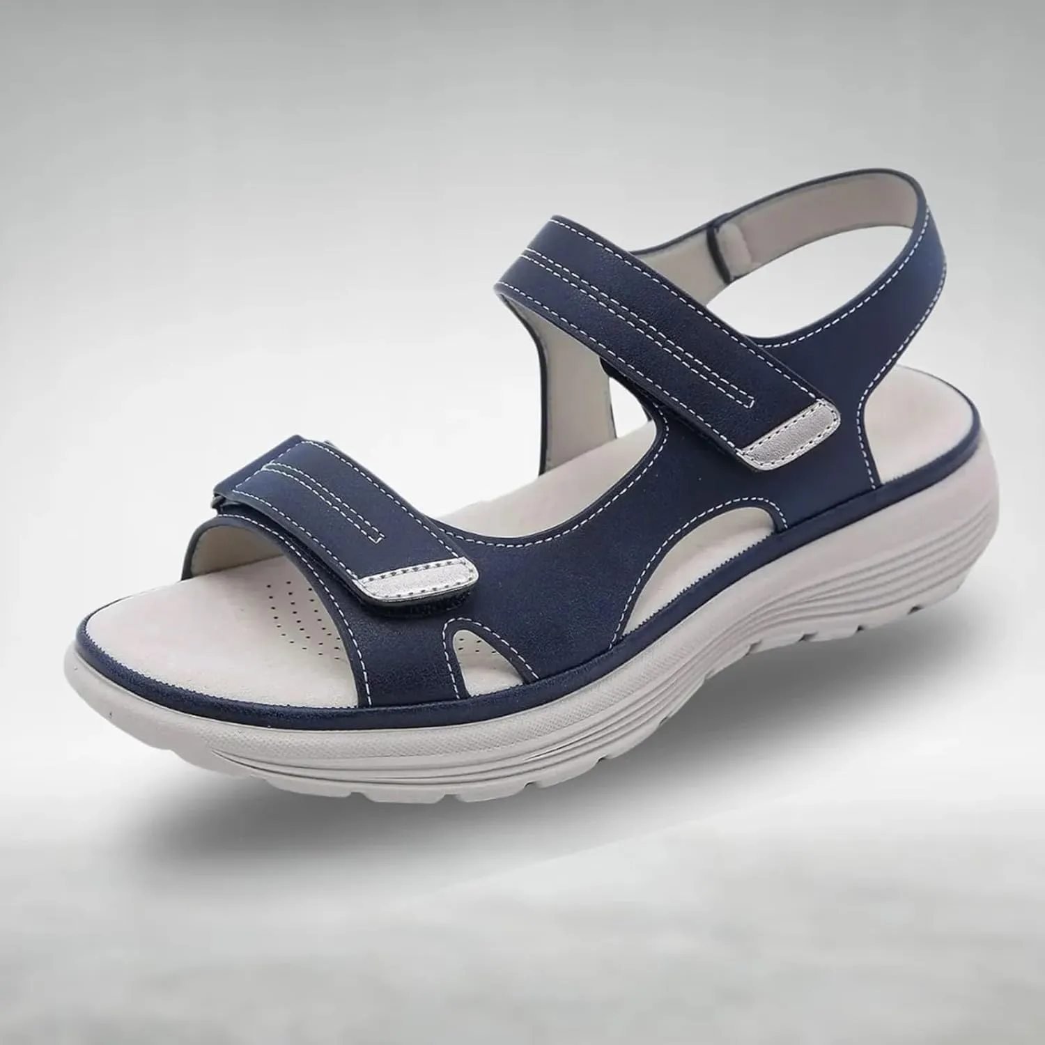 Women's Orthopedic Sport Sandals Shoes with Soft Cushion Foam Wide Fit Dress Comfy Orthotic Recovery Athletic Travel Summer Sandal Dressy Back Strap Walking Sandals with Arch Support