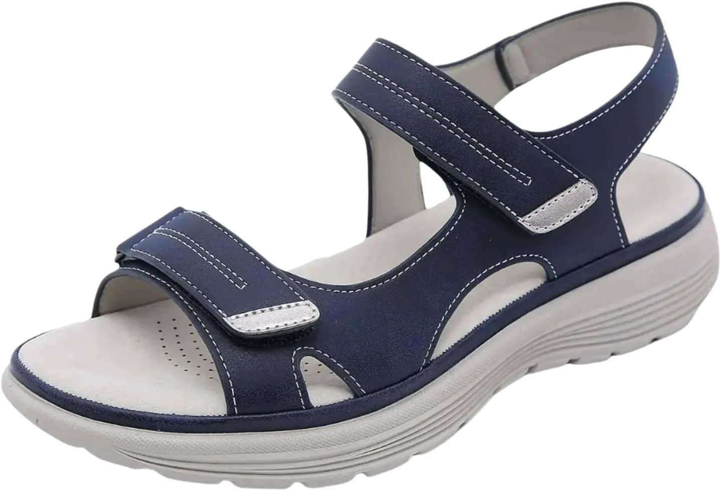 Women's Orthopedic Sport Sandals Shoes with Soft Cushion Foam Wide Fit Dress Comfy Orthotic Recovery Athletic Travel Summer Sandal Dressy Back Strap Walking Sandals with Arch Support