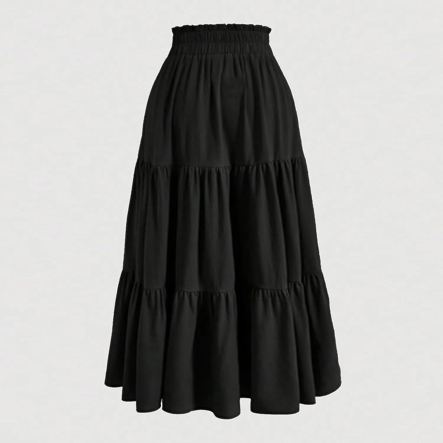 Women's Skirts Women's Summer Comfy Causal Elastic High Waisted Skirts Casual Floral Print A Line Skirt