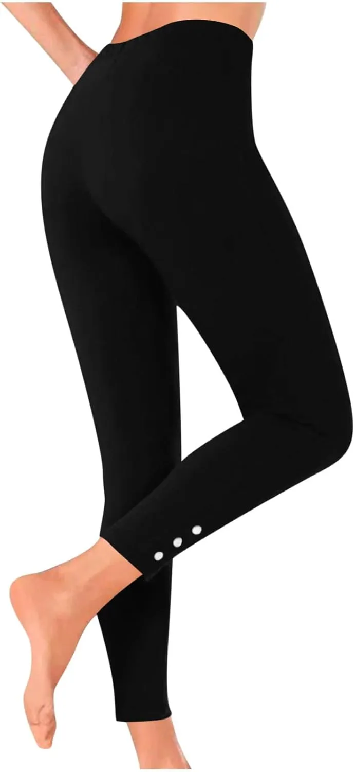 Women's Yoga Pants Leggings for Summer High Waist Casual Running Yoga Pants Tummy Control Workout Leggings Tights