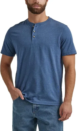 Wrangler Authentics Men's Short Sleeve Henley Tee