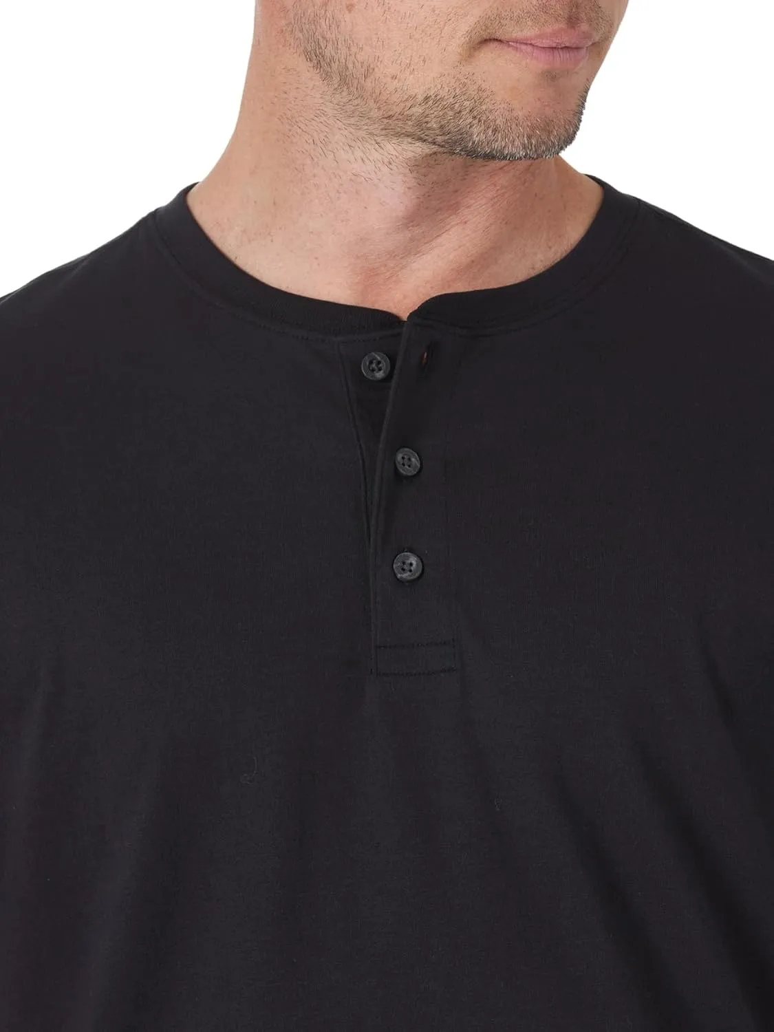 Wrangler Authentics Men's Short Sleeve Henley Tee