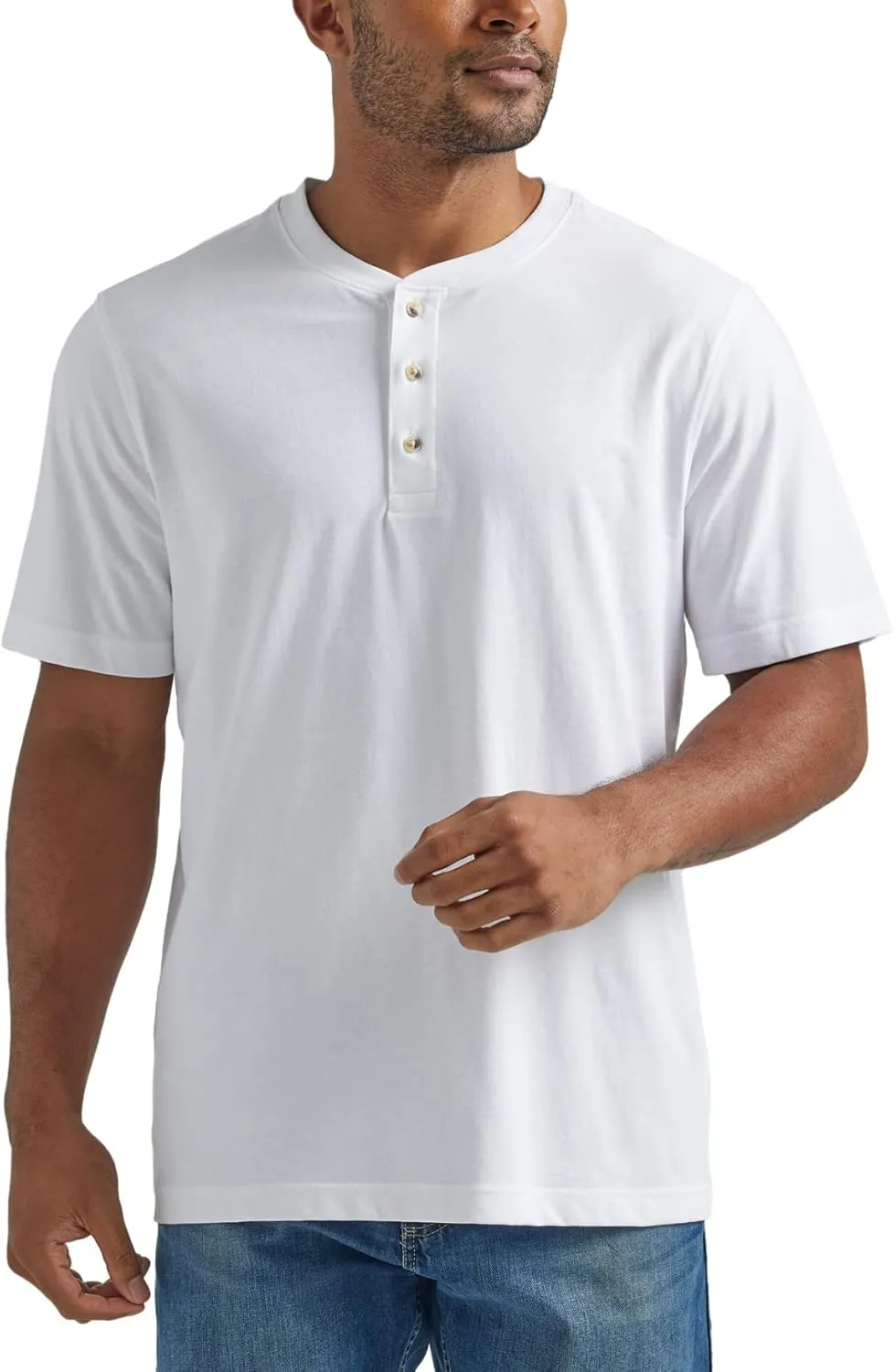 Wrangler Authentics Men's Short Sleeve Henley Tee