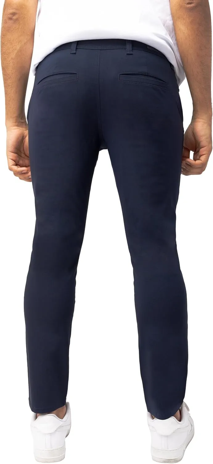 X RAY Stretch Slim Fit Golf Pants Men with Pockets - Tapered Lightweight Mens Golf Pants (Available in 30-38),